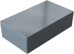 Aluminum enclosure, (L x W x H) 400 x 230 x 111 mm, silver gray (RAL 7001), IP66, 012340110