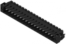 Pin header, 18 pole, pitch 3.5 mm, straight, black, 1842700000