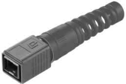 Plug housing, black, for RJ45 connector, 1962530000