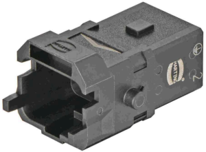 Pin contact insert, 1A, 3 pole, crimp connection, with PE contact, 09100033201