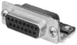 D-Sub connector, 25 pole, standard, angled, solder pin, 5745440-1