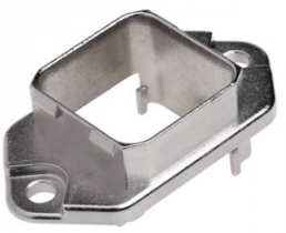 Bulkhead housing with seal for fiber optic connectors, silver, 09350020303
