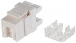 RJ45 Keystone, Cat 6, socket to cable, straight, BS08-10035