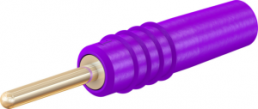 1 mm plug, solder connection, 0.25 mm², purple, 22.2602-26