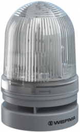 LED signal light with acoustics, Ø 85 mm, 110 dB, 3300 Hz, white, 12-24 V AC/DC, 461 410 70