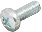 Pan head screw, PH-Recess, M2.5, Ø 2.5 mm, 12 mm, steel