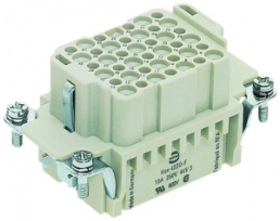Socket contact insert, 10B, 42 pole, unequipped, crimp connection, with PE contact, 09162423101