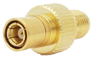 Coaxial adapter, 50 Ω, SMB plug to SMA socket, straight, 242145
