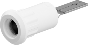 4 mm socket, plug-in connection, mounting Ø 8.2 mm, white, 64.3013-29
