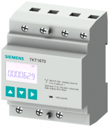 SENTRON 7KT PAC1600 energy meter, 3-phase, 80 A, DIN rail, M-Bus, MID