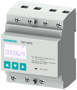 SENTRON 7KT PAC1600 energy meter, 3-phase, 80 A, DIN rail, M-Bus