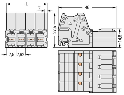 831-3204/135-000 WAGO PCB Connection Systems Image 2