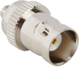 Coaxial adapter, 50 Ω, MCX plug to BNC socket, straight, 242204