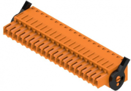 Socket header, 20 pole, pitch 3.5 mm, straight, orange, 1691750000