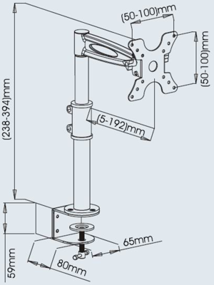 ICA-LCD-501BK EFB-Elektronik Monitor mount Image 2