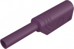 2 mm plug, solder connection, 0.5-1.0 mm², CAT III, purple, MST S WS 30 AU VI