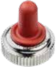 Sealing cap, Ø 12 mm, (H) 13.4 mm, black, for toggle switch, N33121005