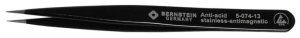 ESD SMD tweezers, uninsulated, antimagnetic, stainless steel, 120 mm, 5-074-13
