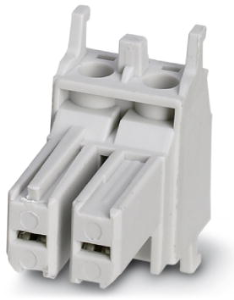 Socket contact insert, 2 pole, equipped, screw connection, with PE contact, 1583513