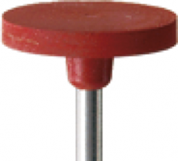 Pre-polishing wheel with shank, Ø 14.5 mm, shaft Ø 2.35 mm, shaft length 44 mm, thickness 2 mm, disc, polysiloxane, 9509P 104 145