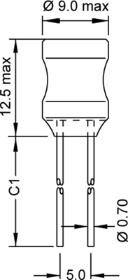 09P-821K-50 Fastron Fixed Inductors Image 2