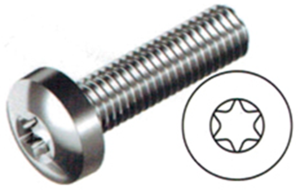 Pan head screw, TX, M2.5, Ø 5 mm, 8 mm, stainless steel, DIN 7985