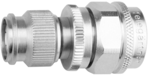 Coaxial adapter, 50 Ω, N plug to TNC plug, straight, 100023870