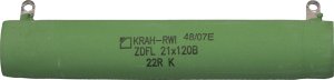 Wirewound resistor, 2.2 kΩ, 65 W, ±10 %