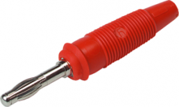 4 mm plug, solder connection, 1.5 mm², CAT O, red, LAS 30 RT