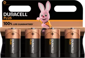PLUS-D K4 Duracell Round Cells, 9V Blocks