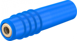 1 mm jack, solder connection, 0.25 mm², blue, 22.2603-23