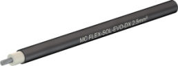 Polyolefine-photovoltaic cable, halogen free, Flex-Sol-Evo-DX, 2.5 mm², AWG 14, black, outer Ø 5.94 mm