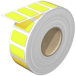 Polyester Device marker, (L x W) 27 x 15 mm, yellow, Roll with 450 pcs
