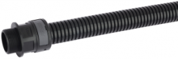 45° hose fitting, M12, polyamide, IP66/IP67/IP68/IP69, black, (L) 53.9 mm