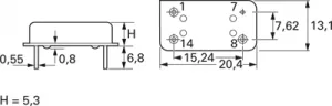 O- 10,000000M-AQO 14-50-5,0-A Auris Oscillators