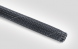 Flame-retardant polyester braided sleeving, for bundle-Ø 5.0 to 11 mm, black with grey identification yarn