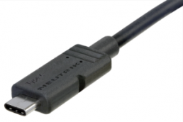 USB 3.1 connection line, USB plug type C to USB plug type C, 0.5 m, black