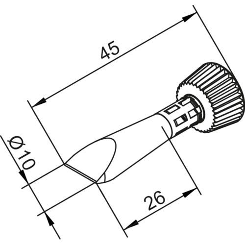 0102CDLF100C/10 Ersa Soldering tips, desoldering tips and hot air nozzles Image 2