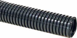 Corrugated hose, inside Ø 21.7 mm, outside Ø 28.5 mm, BR 50 mm, polyamide, black