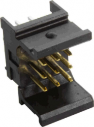 Male connector, type C9, 9 pole, pitch 2.54 mm, solder pin, straight, gold-plated, 02539091101