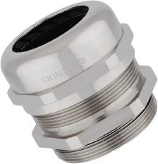 Cable gland, M20, 24 mm, Clamping range 7 to 13 mm, IP68/IP69, silver, 53112020LF