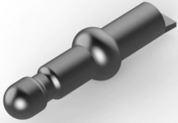 Round plug, Ø 1.47 mm, L 7.87 mm, uninsulated, straight, 61097-1