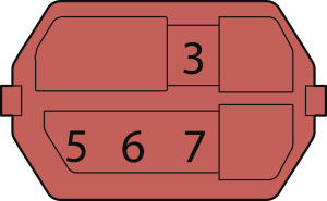 Coding element for female connectors, 244-8012