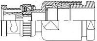 BNC plug 50 Ω, KX-4, PSF-1/4M, RG-213, RG-8A, URM-67, clamp, straight, 1-1478136-0