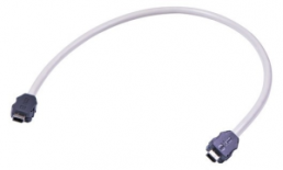 Ix industrial cable, 0.2 m, ix industrial type B straight to ix industrial type B straight, AWG 26, 33481616A20002