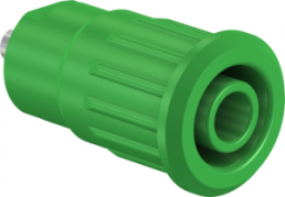 4 mm socket, solder connection, mounting Ø 12.2 mm, CAT III, CAT IV, green, 49.7091-25