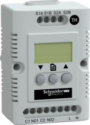 Thermostat, 200-240 V, -40-80 °C, (L x W x H) 44 x 56 x 85 mm, NSYCCOTH230VID