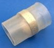 Butt connector with heat shrink insulation, transparent, 27 mm