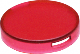 Aperture, round, Ø 16.4 mm, (H) 3.2 mm, red, for pushbutton switch, 5.49.259.013/1301