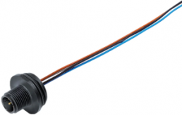 Sensor actuator cable, M12-flange plug, straight to open end, 12 pole, 0.2 m, 1.5 A, 76 4631 0111 00012-0200